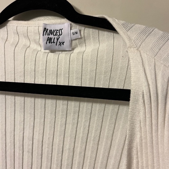 Princess Polly pearl button up sweater - Picture 3 of 5